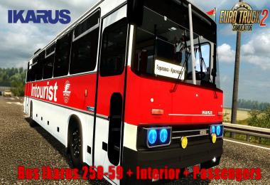 Ikarus 250-59 Apollo + Interior + Passengers v2.0