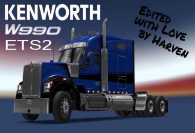 Kenworth W990 edited by Harven v1.2.2 ETS2 1.37 Beta