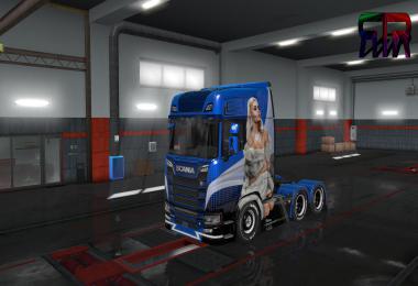 Lady Scania Paintjob 2nd Edition for Scania S 2016 v2.0