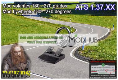 Mod for steering wheel 180-270 Degrees ATS 1.37.x