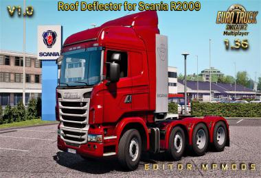 Roof Deflector for Scania R2009 for Multiplayer v1.0