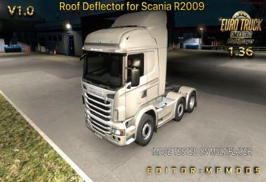 Roof Deflector for Scania R2009 for Multiplayer v1.0