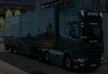 Scania RJL 4 Serie Green Danish In + Exterior 1.36.x