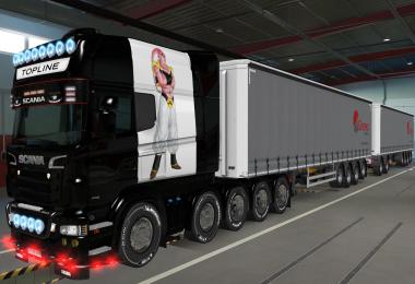 Skin Scania R By Rjl Longline Majin Boo 1.37