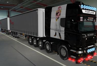 Skin Scania R By Rjl Longline Majin Boo 1.37