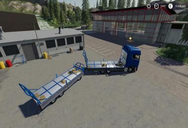 Trailer 3 axle with platform v1.1.0.2