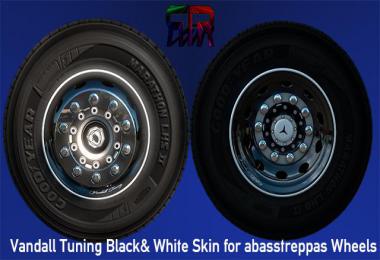 Vandall Tuning Black & White Skin for abasstreppas Wheels v1.0