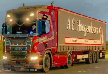 ComboSkin A.E. Hoogendoorn for Scania R 2016 and trailer v1.0