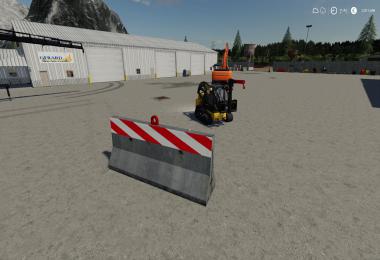 Dynamic Concrete Road Barrier Red v1.0