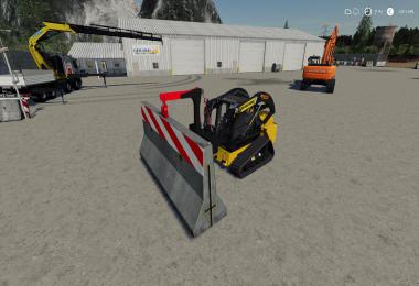 Dynamic Concrete Road Barrier Red v1.0