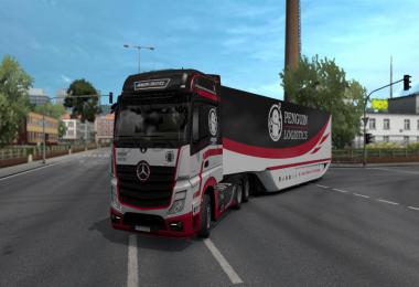 Penguin Logistics skin for MB AeroDynamic Trailer v1.0