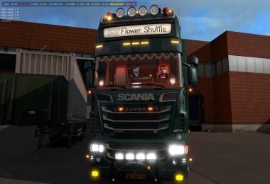 Scania DQF Flower Shuttle + trailer edited 1.37