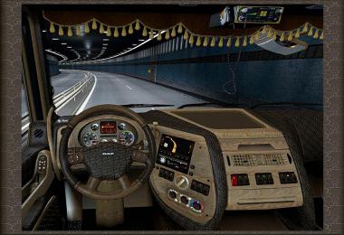 Crocodile leather DAF XF 105 Interior v1.3