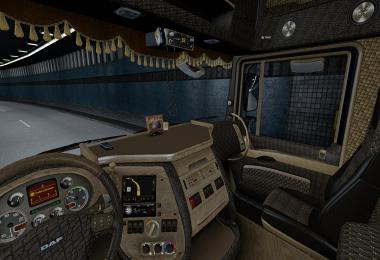 Crocodile leather DAF XF 105 Interior v1.3