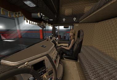 Crocodile leather DAF XF 105 Interior v1.3