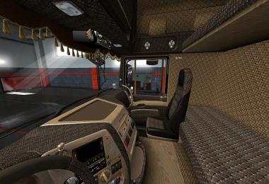 Crocodile leather DAF XF 105 Interior v1.3