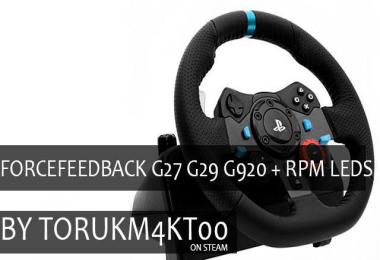 ForceFeedBack G27 G29 G920 + RPM Leds 1.37