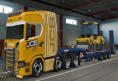 JCB Heavy Transport skin for Scania S + Scania R 8x4 HQ v1.0