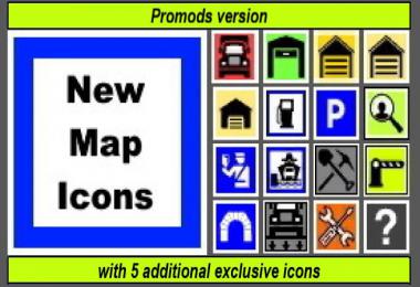 New Map Icons + Promods v1.0