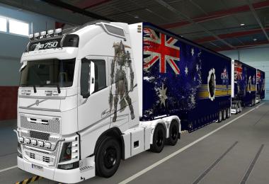 SKIN VOLVO FH16 2012 MONSTER 1.37