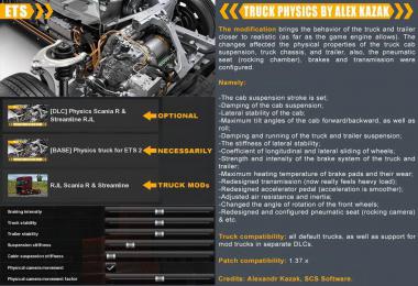 Truck Physics Mod v0.2.5.5 by Alex Kazak 1.37.x