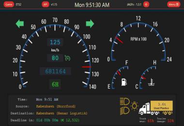 Web app - ETS2 dashboards v1.3.1