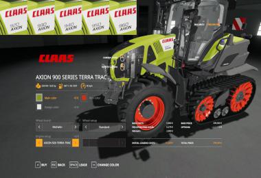 Claas AXION 900 SERIES TERRA TRAC v1.0.0.1