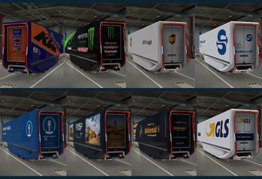 Mercedes AeroDynamic Trailer v2.0 Skin pack ETS2 1.38