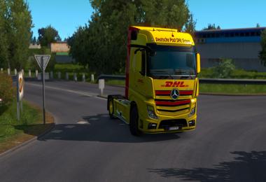 DHL Paintjob (Mercedes Actros 2014) v1.0