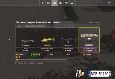 FS19 Cutter Bar Trailer By BOB51160 v1.5.0.0