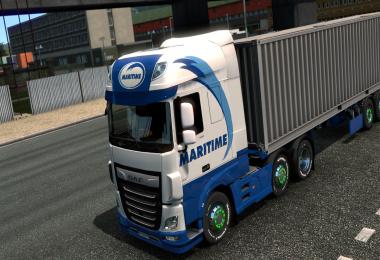 Maritime DAF XF Euro 6 skin v1.0