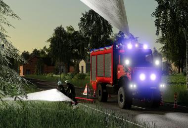 Mercedes Benz Unimog Straz Polskie Malowanie v1.1