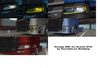 Orange DRL for Scania NG 1.38.x