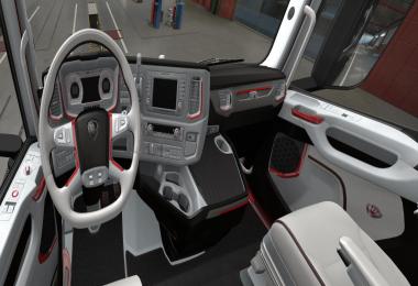 SCANIA S 2016 White - Red Interior v1.0 1.38.x