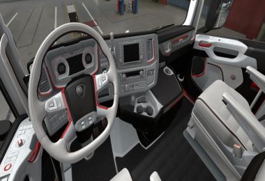 SCANIA S 2016 White - Red Interior v1.0 1.38.x