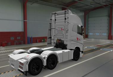 SKIN VOLVO FH16 2012 HAMBURG SUD WHITE 1.37