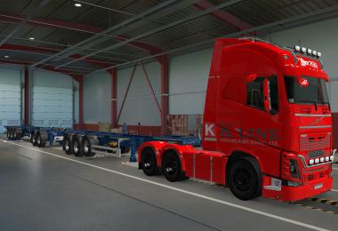 SKIN VOLVO FH16 2012 K-LINE RED 1.37