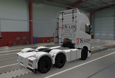 SKIN VOLVO FH16 2012 K-LINE WHITE 1.37