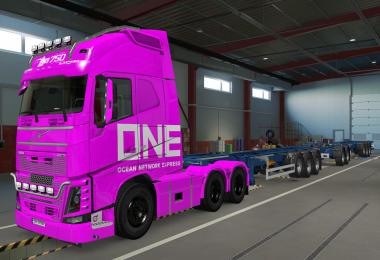 SKIN VOLVO FH16 2012 ONE PINK 1.37