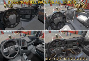 Steering Wheel Pack For All Trucks For ETS2 Multiplayer 1.38