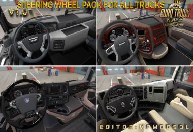 Steering Wheel Pack For All Trucks For ETS2 Multiplayer 1.38