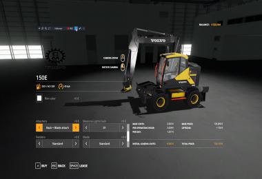 Volvo EWR-150E Implement Fix v1.1