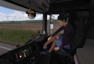 Animated female passenger in truck v2.2 1.38