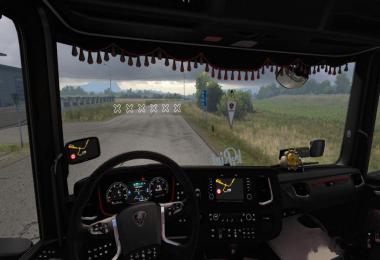 Black luxury interior for Scania New Gen v1.1