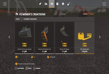 Mining Pack For Hitachi 470LC v1.0