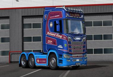 Richard King Haulage skin for Scania S 1.38