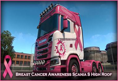 Breast Cancer Awareness Scania S v1.0