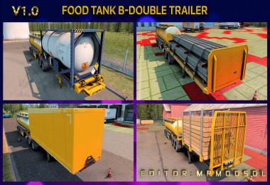 Food Tank B-Double And HCT Trailer Mod For ETS2 Multiplayer v1.0