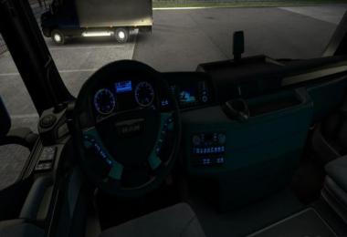 Man TGX Euro 6 – Blue Dashboard Lights 1.38.x