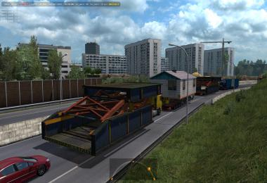 Oversized Trailers - Full Extreme in Traffic ETS2 1.39.x